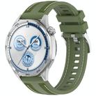 22mm Hybrid Nylon Braid Silicone Watch Band(Green) - 1