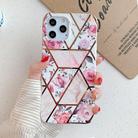 For iPhone 12 mini Plating Splicing Pattern Soft TPU Protective Case(Retro Flower) - 2
