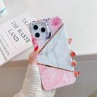 For iPhone 12 mini Plating Splicing Pattern Soft TPU Protective Case(Rose) - 1