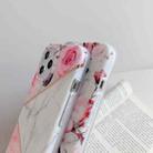 For iPhone 12 / 12 Pro Plating Splicing Pattern Soft TPU Protective Case(Apple Blossom) - 3