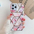 For iPhone 12 Pro Max Plating Splicing Pattern Soft TPU Protective Case(Retro Flower) - 2