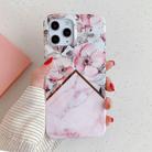 For iPhone 12 Pro Max Plating Splicing Pattern Soft TPU Protective Case(Apple Blossom) - 2