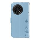 For OnePlus 13 Dandelion Embossed Pattern Flip Leather Phone Case(Sky Blue) - 3