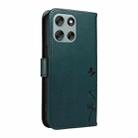 For Motorola Moto G56 5G Dandelion Embossed Pattern Flip Leather Phone Case(Blue) - 3