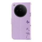 For OPPO Find X8 5G Global Dandelion Embossed Pattern Flip Leather Phone Case(Purple) - 3