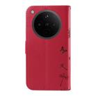 For OPPO Find X8 5G Global Dandelion Embossed Pattern Flip Leather Phone Case(Red) - 3