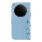 For OPPO Find X8 5G Global Dandelion Embossed Pattern Flip Leather Phone Case(Sky Blue) - 3