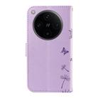 For OPPO Find X8 Pro 5G Global Dandelion Embossed Pattern Flip Leather Phone Case(Purple) - 3