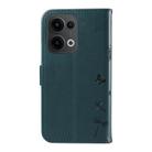 For OPPO Reno13 Global Dandelion Embossed Pattern Flip Leather Phone Case(Blue) - 3