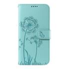 For OPPO Reno13 Pro Global Dandelion Embossed Pattern Flip Leather Phone Case(Green) - 2