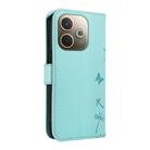 For OPPO A5 Pro 5G Global Dandelion Embossed Pattern Flip Leather Phone Case(Green) - 2
