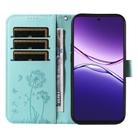 For OPPO A5 Pro 5G Global Dandelion Embossed Pattern Flip Leather Phone Case(Green) - 3