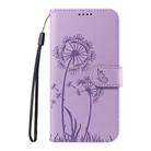 For OPPO A5 Pro 5G Global Dandelion Embossed Pattern Flip Leather Phone Case(Purple) - 2