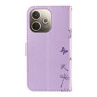 For OPPO A5 Pro 5G Global Dandelion Embossed Pattern Flip Leather Phone Case(Purple) - 3