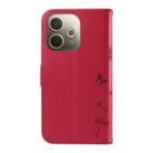 For OPPO A5 Pro 5G Global Dandelion Embossed Pattern Flip Leather Phone Case(Red) - 3