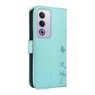 For OPPO K12X 5G Global Dandelion Embossed Pattern Flip Leather Phone Case(Green) - 3