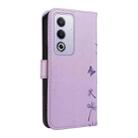 For OPPO K12X 5G Global Dandelion Embossed Pattern Flip Leather Phone Case(Purple) - 3