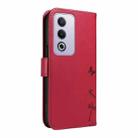 For OPPO K12X 5G Global Dandelion Embossed Pattern Flip Leather Phone Case(Red) - 3