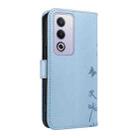 For OPPO K12X 5G Global Dandelion Embossed Pattern Flip Leather Phone Case(Sky Blue) - 3