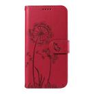 For vivo Y19S 4G Global Dandelion Embossed Pattern Flip Leather Phone Case(Red) - 2