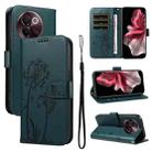 For vivo V30E / V40 Lite Global Dandelion Embossed Pattern Flip Leather Phone Case(Blue) - 1