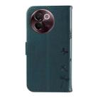 For vivo V30E / V40 Lite Global Dandelion Embossed Pattern Flip Leather Phone Case(Blue) - 3