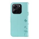 For Redmi Note 14 4G 163.25mm Dandelion Embossed Pattern Flip Leather Phone Case(Green) - 3