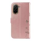 For Redmi A5 4G 173.3mm Dandelion Embossed Pattern Flip Leather Phone Case(Rose Gold) - 3