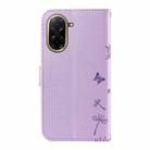 For Redmi A5 4G 173.3mm Dandelion Embossed Pattern Flip Leather Phone Case(Purple) - 3