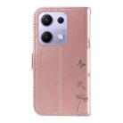 For Redmi Note 13 Pro 4G / 14S 4G Dandelion Embossed Pattern Flip Leather Phone Case(Rose Gold) - 3