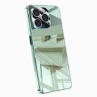 For iPhone 12 Pro Max Electroplating Ice Crystal Airbag Full Coverage Shockproof Phone Case(Green) - 1