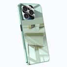 For iPhone 13 Pro Electroplating Ice Crystal Airbag Full Coverage Shockproof Phone Case(Green) - 1