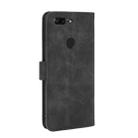 For OnePlus 5T Solid Color Skin Feel Magnetic Buckle Horizontal Flip Calf Texture PU Leather Case with Holder & Card Slots & Wallet(Black) - 3