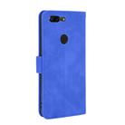 For OnePlus 5T Solid Color Skin Feel Magnetic Buckle Horizontal Flip Calf Texture PU Leather Case with Holder & Card Slots & Wallet(Blue) - 3