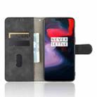 For OnePlus 6 Solid Color Skin Feel Magnetic Buckle Horizontal Flip Calf Texture PU Leather Case with Holder & Card Slots & Wallet(Black) - 3