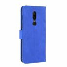 For OnePlus 6 Solid Color Skin Feel Magnetic Buckle Horizontal Flip Calf Texture PU Leather Case with Holder & Card Slots & Wallet(Blue) - 3