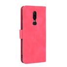 For OnePlus 6 Solid Color Skin Feel Magnetic Buckle Horizontal Flip Calf Texture PU Leather Case with Holder & Card Slots & Wallet(Rose Red) - 3