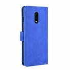 For OnePlus 7 Solid Color Skin Feel Magnetic Buckle Horizontal Flip Calf Texture PU Leather Case with Holder & Card Slots & Wallet(Blue) - 3
