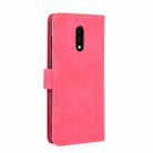 For OnePlus 7 Solid Color Skin Feel Magnetic Buckle Horizontal Flip Calf Texture PU Leather Case with Holder & Card Slots & Wallet(Rose Red) - 3