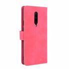 For OnePlus 7 Pro Solid Color Skin Feel Magnetic Buckle Horizontal Flip Calf Texture PU Leather Case with Holder & Card Slots & Wallet(Rose Red) - 3