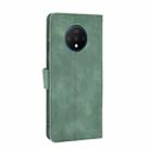 For OnePlus 7T Solid Color Skin Feel Magnetic Buckle Horizontal Flip Calf Texture PU Leather Case with Holder & Card Slots & Wallet(Green) - 2