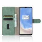 For OnePlus 7T Solid Color Skin Feel Magnetic Buckle Horizontal Flip Calf Texture PU Leather Case with Holder & Card Slots & Wallet(Green) - 3
