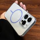 For iPhone 13 Pro Max Clear Color PC Thin Circle MagSafe Phone Case(Purple) - 2