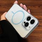 For iPhone 13 Pro Max Clear Color PC Thin Circle MagSafe Phone Case(Blue) - 2