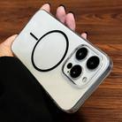 For iPhone 13 Pro Max Clear Color PC Thin Circle MagSafe Phone Case(Black) - 2