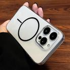 For iPhone 12 Pro Max Clear Color PC Thin Circle MagSafe Phone Case(Black) - 2