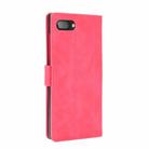 For BlackBerry KEY2 Solid Color Skin Feel Magnetic Buckle Horizontal Flip Calf Texture PU Leather Case with Holder & Card Slots & Wallet(Rose Red) - 2