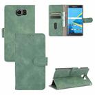 For BlackBerry Priv Solid Color Skin Feel Magnetic Buckle Horizontal Flip Calf Texture PU Leather Case with Holder & Card Slots & Wallet(Green) - 1