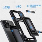 For iPhone 13 Pro Card Slot PC Hybrid TPU Combo Phone Case(Dark Grey) - 3