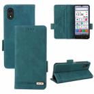 For ZTE Kantan Sumaho 4 A402ZT Magnetic Clasp Leather Phone Case(Green) - 1